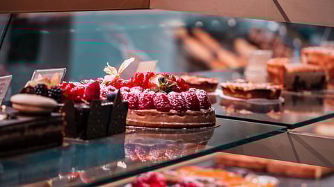 A display of various dessert options