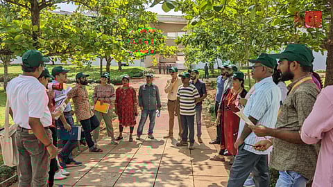 Recently, students and faculty of GIM organized an educational walk to spread awareness about sustainable initiatives of the institute.
