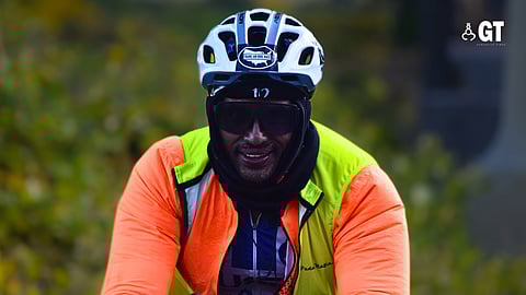 Sundaram Narayanan completed Trans Am Bike Race in 25 days, 15 hours and 4 minutes.