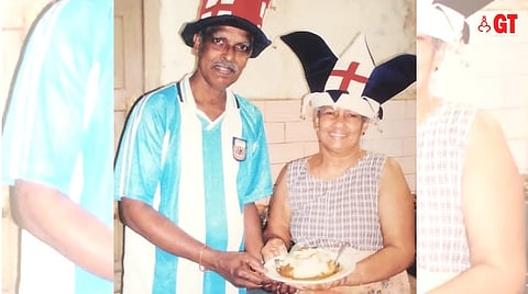 At Marietta Bar and Restaurant,  hospitality began at home: Moti with his wife.