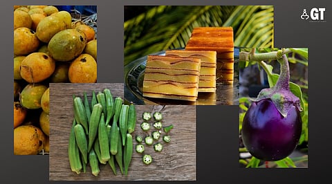 The 'Mancurad' mango, 'bebinca', Agassaim brinjal and seven-sided lady’s finger have been recognised as truly Goan.