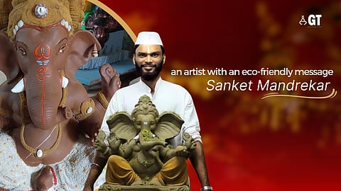 Mandrem-based Sanket Mandrekar, who has kept up with the tradition of sculpting clay idols.