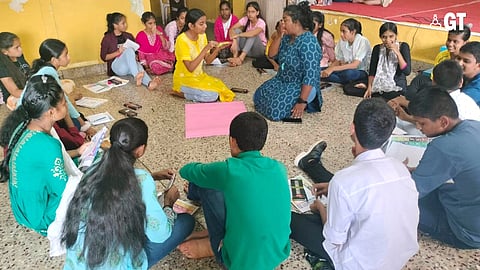 The workshop Children’s Participation in Everyday Lives was organised at Kiran Niketan School Hall, Zuarinagar.