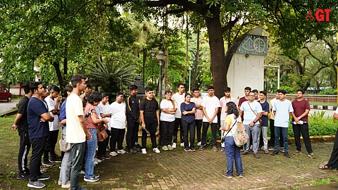 Mugdha Pawar, storyteller of heritage tour company Make It Happen, took hotel management and hospitality students down the history lane.