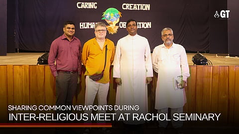 From left to right: Valucio Rodrigues, Sandesh Prabhudesai, Rev Dr Donato Rodrigues, Altaf Shah.