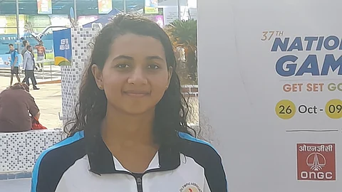 Shrungi Bandekar won her first aquatic bronze and promises much more.