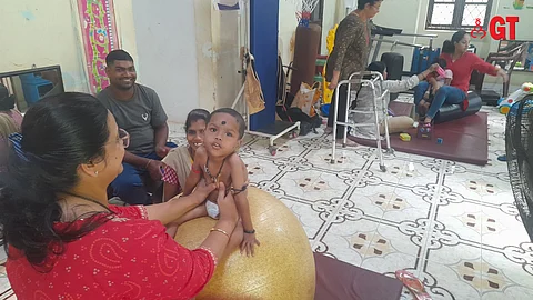 Rehabilitation brings a smile to children and parents at Novi Survat in Sangolda.