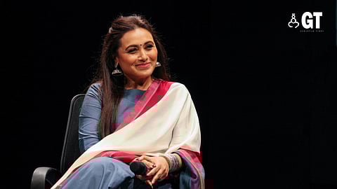 Bollywood actress Rani Mukerji at the In Conversation session during the 54th IFFI on Sunday.