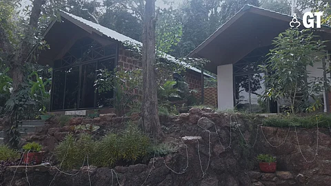 Cottages nestled in the hill give Nirvana Hill Resort a special allure.