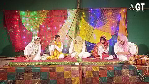 Actors showcase their talent in the play, 'Janpad Bijnor', a part of Serendipity Out and About project curated by Quasar Thakore Padamsee.