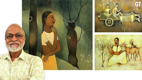 Goan village life through the eyes of artist Mohan Naik is on display at Carpe Diem Art Gallery, in Majorda.