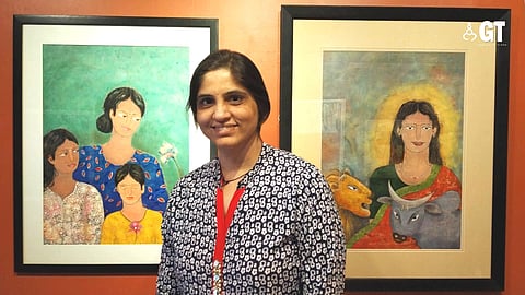 Jyoti Mehta's exhibition, ‘Timeless Ties: A Mother's Memoir’, showcases paintings that capture emotions associated with motherhood.