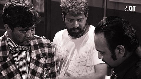 ART OF DIRECTION: Director, Bardroy Barretto, in conversation with the cast of 'Nachom-ia Kumpasar.'