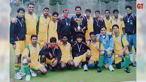 TEAM SPIRIT: While playing hockey, Sydney Fernandes learnt that teamwork and unity among players was very important.