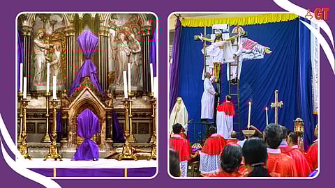 UNIQUELY GOAN: The interiors of churches in Goa are transform during the three days of the Easter Triduum, a feature that is not seen anywhere else in the world.