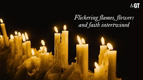 FROM DARKNESS TO LIGHT: On Good Friday, candles burn to remind us of the divine essence of God and his mercy.