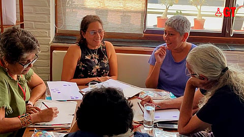 BONDING OVER ART: The workshop inspired participants to explore the world of art.