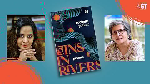 POETRY IN MOTION: Author and poet, Rochelle Potkar (left) will discuss her latest book of poems, 'Coins in Rivers', with author, Heta Pandit (right).