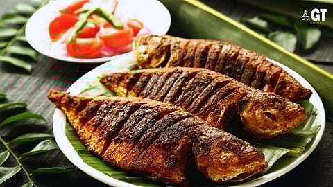 SMELLS FISHY: When in Goa, feasting on fish is a must.
