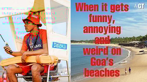 ALWAYS ON GUARD: A Drishti Marine lifeguards scanning the water for swimmers in distress.