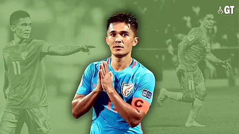 HANGING UP HIS BOOTS: Sunil Chhetri has announced his retirement from international football following a 2-decade long career.