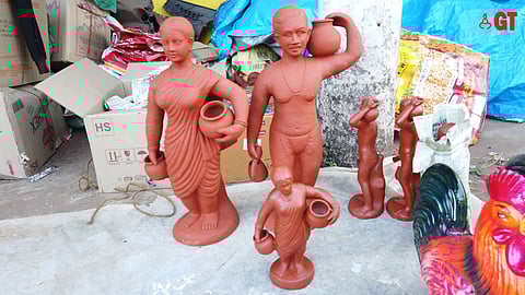 GOAN TOUCH: Goan pottery items on sale at a feast fair.