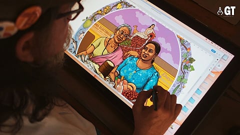 IN THE DETAILS: Intricate and precise, Orijit's illustrations leave no details behind.