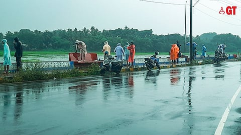 GO FISH: Fishing through the green during the rains in Goa.