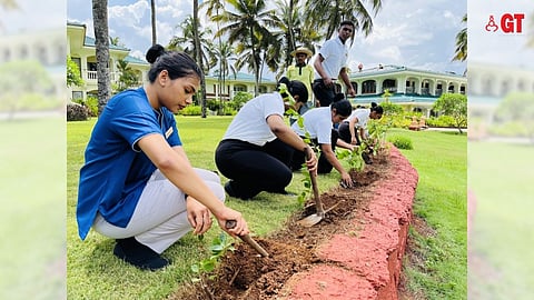 GREEN INITIATIVES: On the occasion of World Environment Day, staff of IHCL Goa planted saplings as part of the hotel's sustainability measures.