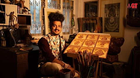 ALL SMILES: Goan artist Sagar Naik Mule has been selected to be a part of the UNESCO summit this month at Delhi.