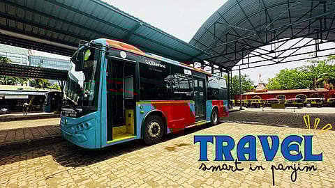 FOR LESS & GREEN : This cool, electric bus is a great way to experience Panjim while saving money and reducing your carbon footprint.
