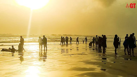 FINDING SERENITY: Fatrade Beach in South Goa is sought by domestic tourists searching serenity.