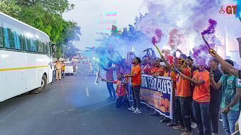 PLAY ON: FC Goa Fan Club members will be waiting outside Gate Number One at Fatorda Stadium at 3 pm on Saturday to welcome the team bus.