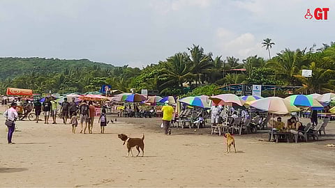 THE MORE THE MERRIER: The beach plays host to different cultures simultaneously.