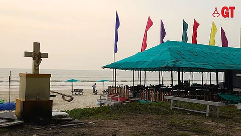 MISSING THE BUZZ: Beach shacks are operational but sans the buzz.