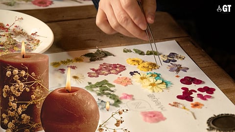 SAY IT WITH FLOWERS: Celebrate this Diwali with nature's art. Join a pressed flower workshop and create beautiful, lasting floral keepsakes.