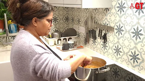 PASSION TO PLATE: Monalisa Cardoso at work in her home kitchen in South Croydon, UK.