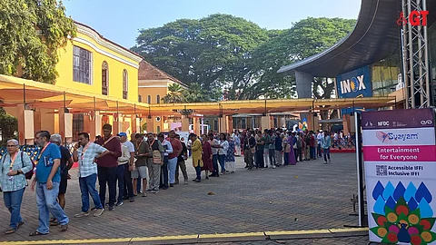 Long queue at IFFI in Goa