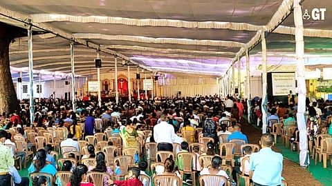 Novenas are held in a tourist location like Old Goa.
