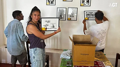 Art exhibition by Ananyaa Bath at Da Tita By Magic Italy, Majorda.