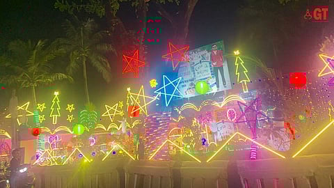 Christmas lights brighten the nights at Casa de Antonio.