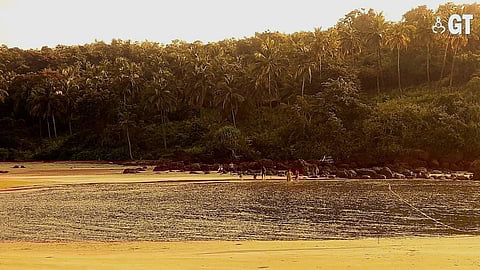 The topography of Galgibaga Beach is different.