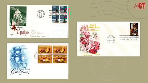 Christmas stamps and covers from the 60s, 70s and 80s.