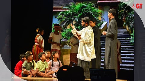 Students perform the musical, 'Footprints', based on the life of St Francis Xavier.