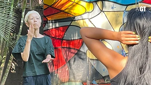 Internationally celebrated Butoh artist Yuko Kaseki in Goa.