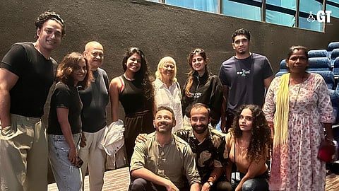 Friends and family at the screening of the film 'Satya' in Porvorim.