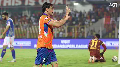 FC Goa score the first goal.
