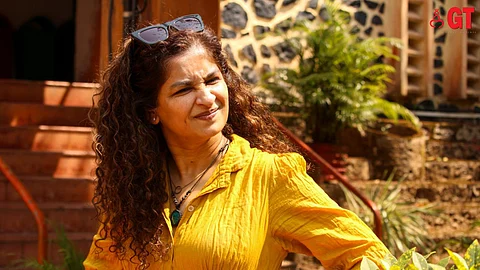 Director Gauri Shinde at Carmel College of Arts, Science and Commerce for Women, Nuvem.