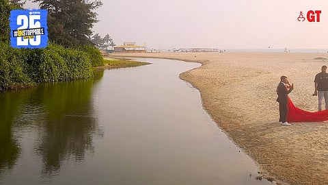 The beach and its ever-changing contours.