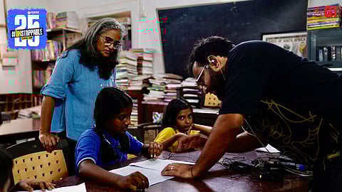 Nalini in a Goan school.